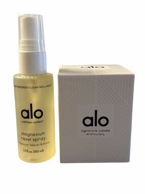 NEW ALO Signature Candle & Magnesium Reset Spray